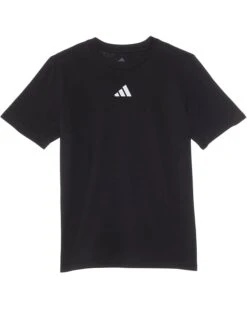 adidas Kids Small Embroidered Logo Tee (Big Kids) | Shirts & Tops