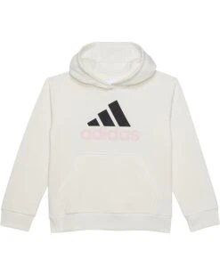 adidas Kids Long Sleeve Essential Hooded Graphic Pullover(Big Kid) | Hoodies & Sweatshirts