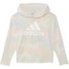 adidas Kids Aop Long Sleeve Curve Hem Hooded Tee (Big Kid) | Shirts & Tops