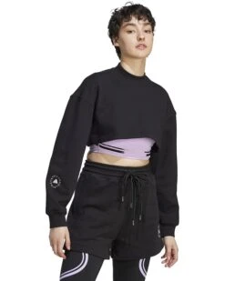 adidas by Stella McCartney TrueCasuals Crop Sweatshirt IJ0565 | Hoodies & Sweatshirts
