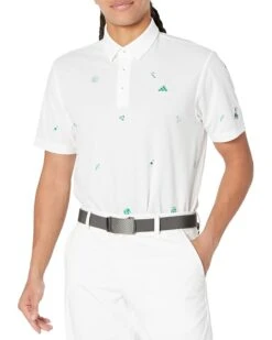 adidas Golf Aeroready Play Green Monogram Polo | Shirts & Tops