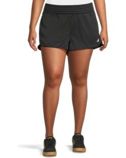 adidas Plus Size Pacer Essentials Knit High-Rise Shorts