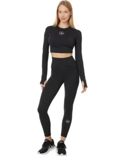 adidas by Stella McCartney TrueStrength Yoga Cropped Long Sleeve IW3859 | Shirts & Tops -Dasadi Store 611IwOJscQL. AC SR736920