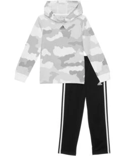 adidas Kids AOP Hooded Tee Pants Set (Toddler/Little Kid) | Kids' Sets
