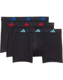 adidas Athletic Fit Microfiber Trunk Underwear 3-Pack