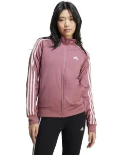 adidas Primegreen Essentials Warm-Up Slim 3-Stripes Track Jacket | Coats & Outerwear