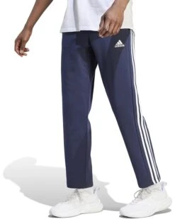 adidas Essentials Fleece Open Hem 3-Stripes Pants -Dasadi Store 61QNjuNIjmL. AC SR736920