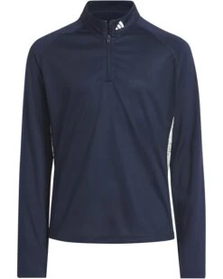adidas Golf Kids Long Sleeve Mock Neck Polo Shirt (Little Kids/Big Kids) | Shirts & Tops