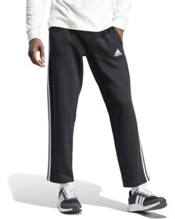 adidas Essentials Fleece Open Hem 3-Stripes Pants