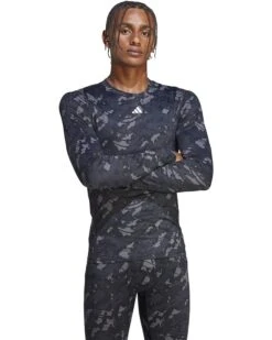 adidas Techfit™ All Over Printed Training Long Sleeve T-Shirt | Shirts & Tops