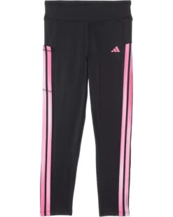 adidas Kids 3-stripe Cellphone Pocket 7/8 Legging (Big Kid) | Pants