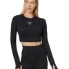 adidas by Stella McCartney TrueStrength Yoga Cropped Long Sleeve IW3859 | Shirts & Tops