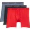 adidas Athletic Fit Microfiber Boxer Brief Underwear 3-Pack