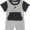 adidas Kids Color-block Graphics Romper (Infant) | Baby One Pieces
