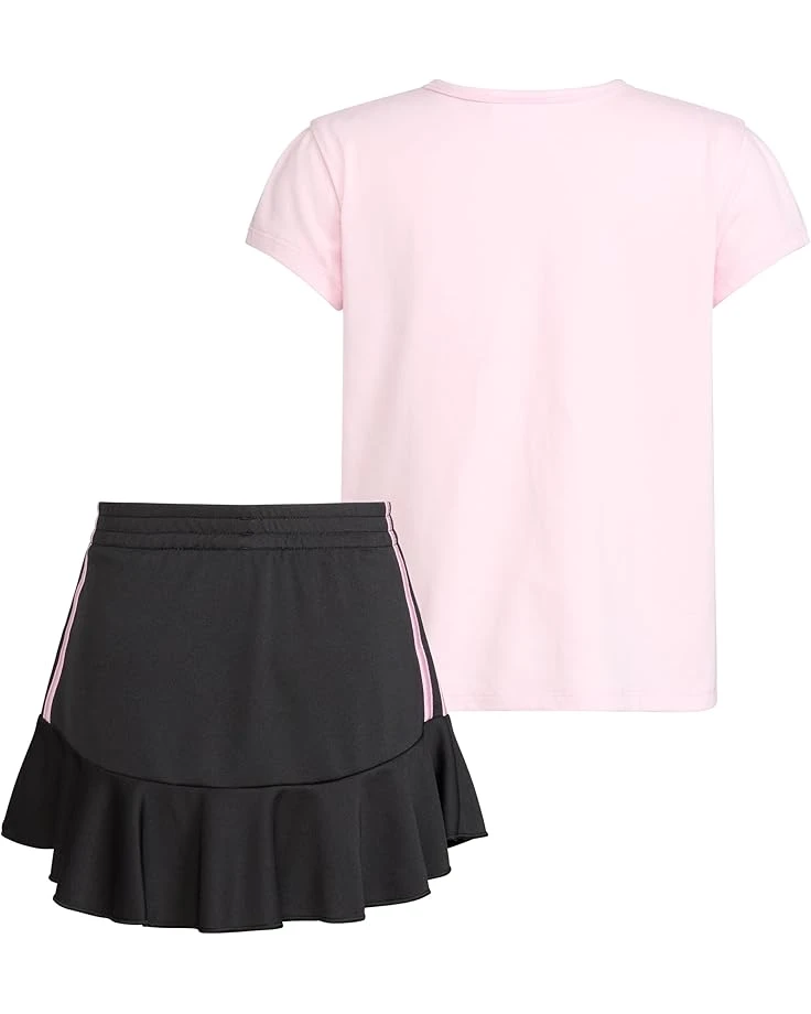 adidas Kids Pleated SS Tee Ruffle Skort Set(Infant) | Kids' Sets 2 adidas Kids Pleated SS Tee Ruffle Skort Set(Infant) | Kids' Sets - Image 2