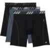 adidas Sport Performance Mesh Long Boxer Brief Underwear 3-Pack