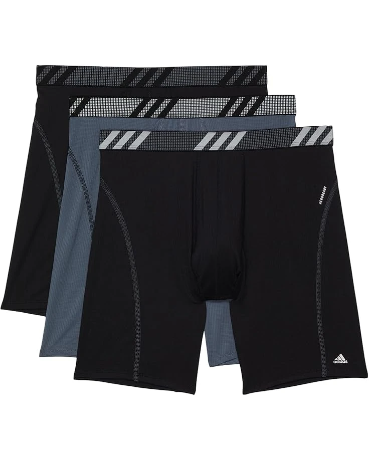 adidas Sport Performance Mesh Long Boxer Brief Underwear 3-Pack 1 adidas Sport Performance Mesh Long Boxer Brief Underwear 3-Pack