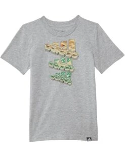 adidas Kids SS Block Field Hthr Tee(Toddler/Little Kid) | Shirts & Tops