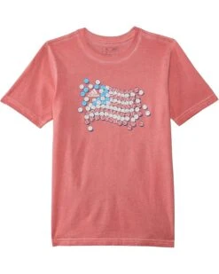 adidas Kids SS Bball Flag Pigment Tee(Big Kid) | Shirts & Tops