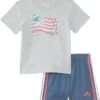 adidas Kids GFX Cotton Tee Color Short Set(Infant) | Shorts
