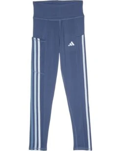 adidas Kids 3 Stripe Cellphone Pocket Leggings (Big Kid) | Pants