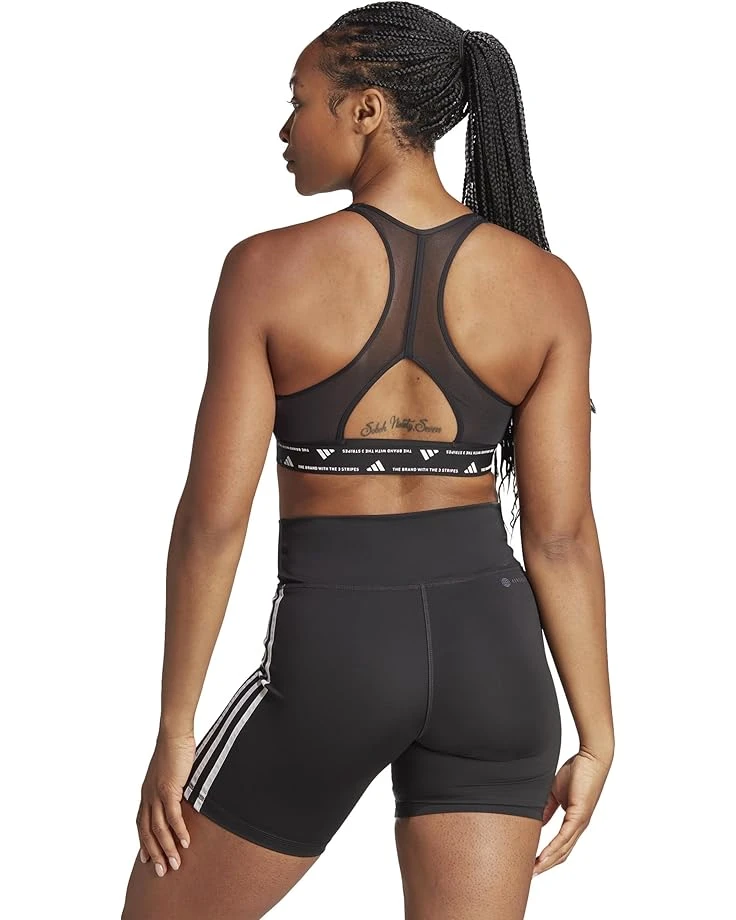 adidas Powerreact Training Medium Support 3-Stripes Bra | Underwear & Intimates 2 adidas Powerreact Training Medium Support 3-Stripes Bra | Underwear & Intimates - Image 2