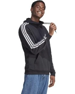 adidas Essentials Fleece 3-Stripes Hoodie | Hoodies & Sweatshirts -Dasadi Store 71RyCFTblWL. AC SR736920