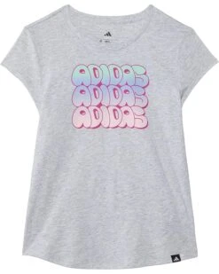 adidas Kids Cap Sleeve Heather Tee (Big Kid) | Shirts & Tops