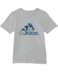 adidas Kids France Camo Logo Heather Tee (Big Kid) | Shirts & Tops