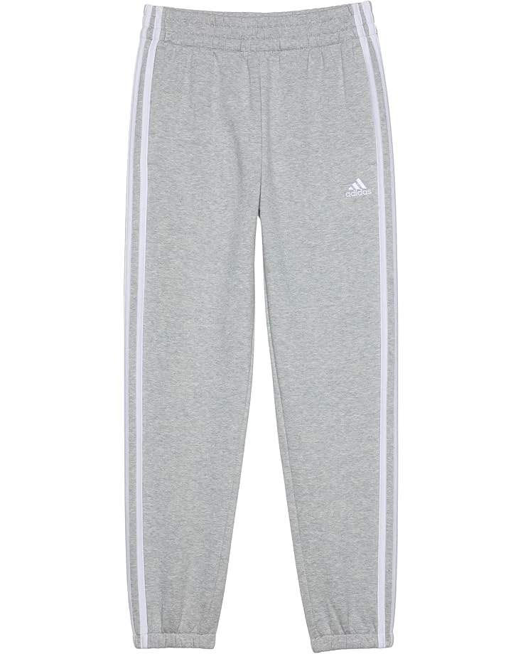 adidas Kids 3-Stripes Cotton Fleece Joggers (Big Kid) | Pants 2 adidas Kids 3-Stripes Cotton Fleece Joggers (Big Kid) | Pants - Image 2