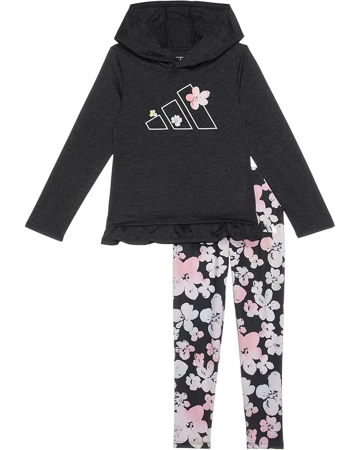 adidas Kids Ruffle Melange Top Aop Legging Set (Toddler/Little Kid) | Kids' Sets 1 adidas Kids Ruffle Melange Top Aop Legging Set (Toddler/Little Kid) | Kids' Sets
