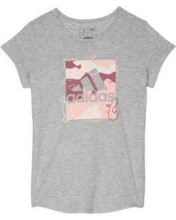 adidas Kids Short Sleeve Essential Heather Tee(Big Kid) | Shirts & Tops