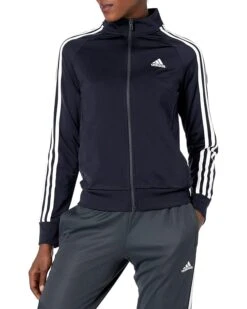 adidas Plus Size Essentials Warm-Up 3-Stripes Track Jacket | Coats & Outerwear