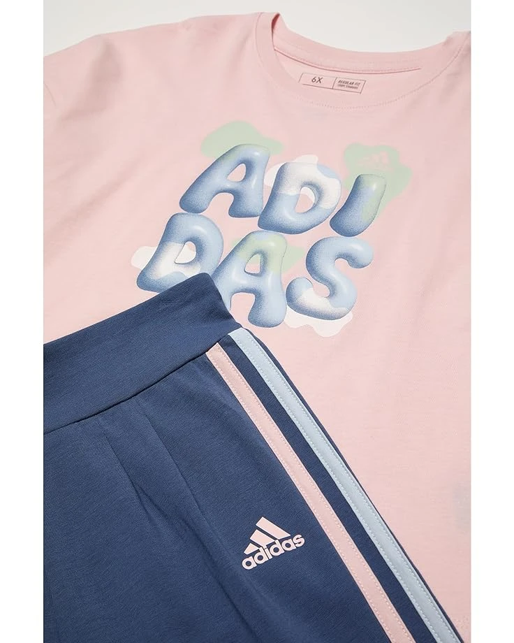 adidas Kids Long Sleeve Graphic Tee Jogger Set (Toddler/Little Kid) | Kids' Sets 2 adidas Kids Long Sleeve Graphic Tee Jogger Set (Toddler/Little Kid) | Kids' Sets - Image 2