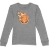adidas Kids Graphic Long Sleeve Heather Tee (Toddler/Little Kid) | Shirts & Tops