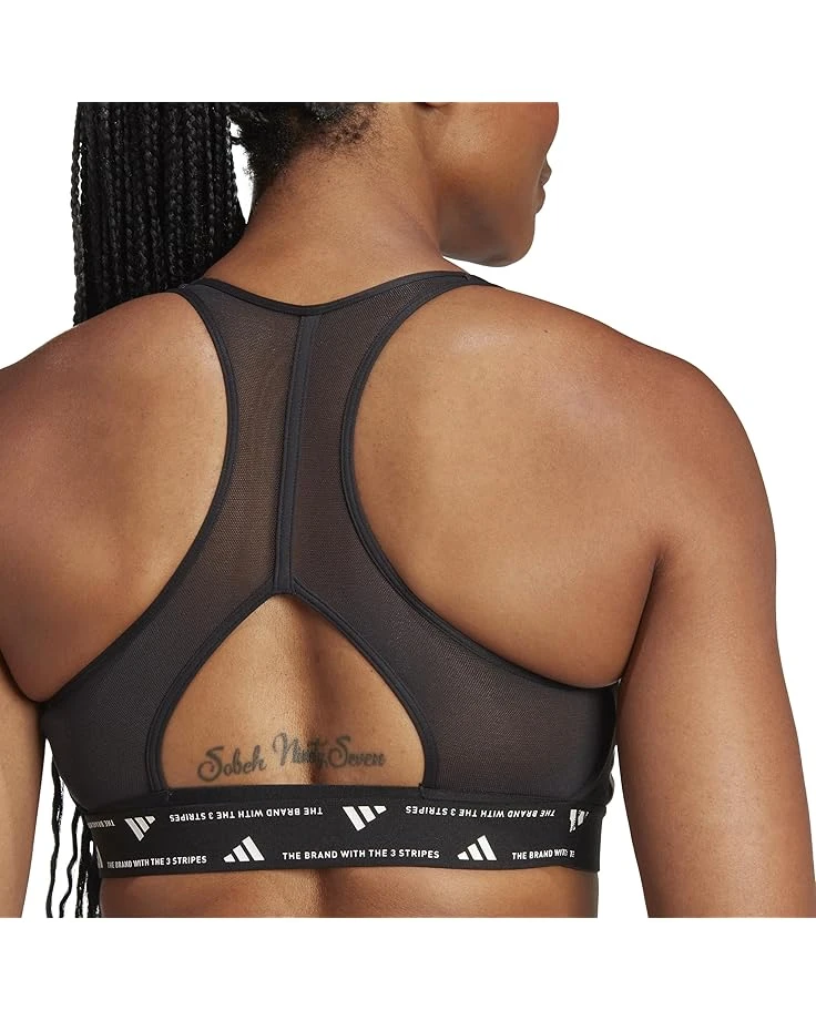 adidas Powerreact Training Medium Support 3-Stripes Bra | Underwear & Intimates 4 adidas Powerreact Training Medium Support 3-Stripes Bra | Underwear & Intimates - Image 4